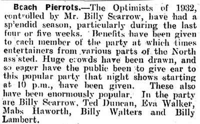 Optimists, Cleveland Standard Redcar 1932